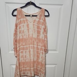 Unlisted Women's Tie-Dye Cold Shoulder Top